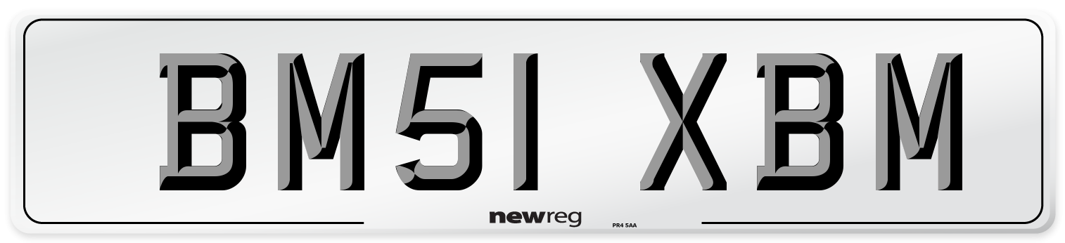BM51 XBM Number Plate from New Reg